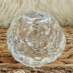 Kosta Boda Snowball Votive Candle Holder